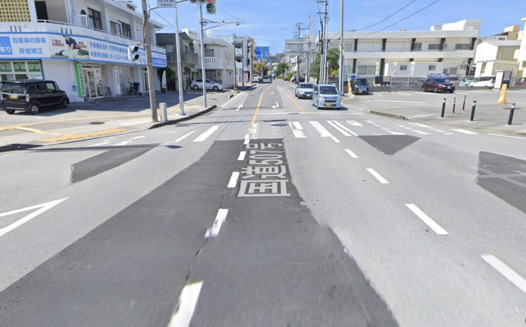 仲井真中学校周辺505号線