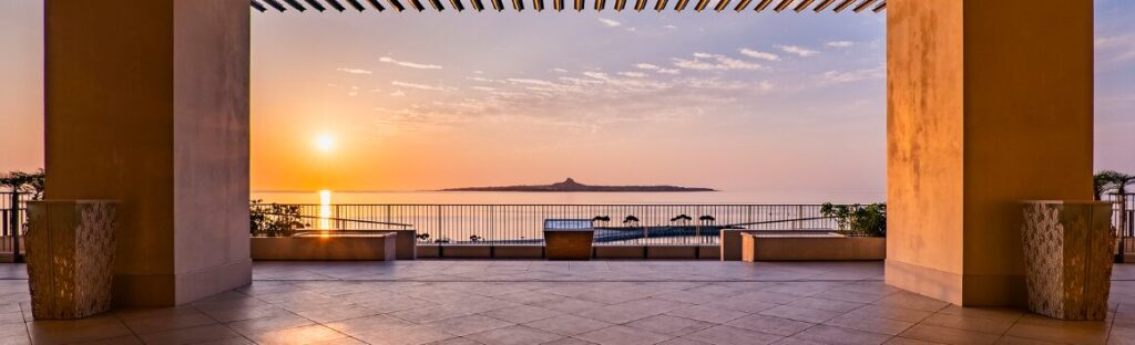 orion hotel motobu sunset