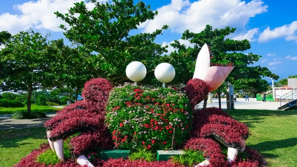 海洋博公園内のオブジェ