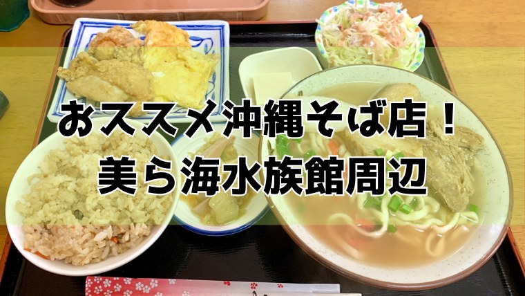 美ら海水族館周辺の沖縄そば