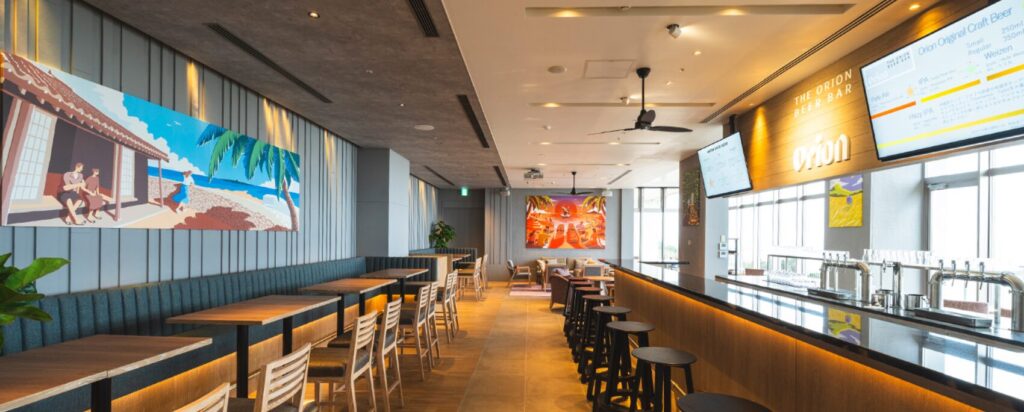 オリオンビアバーの内観