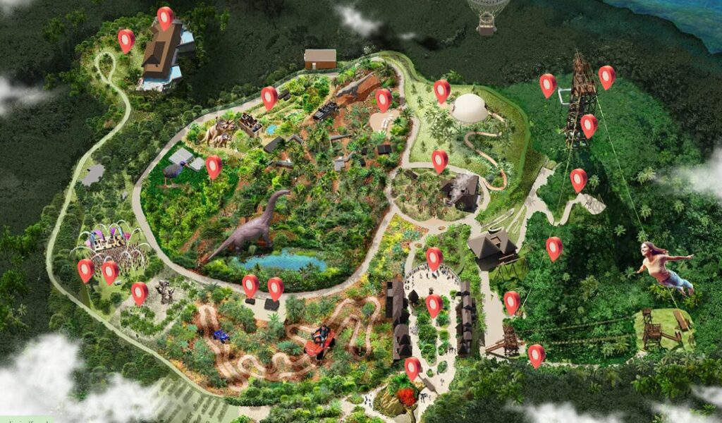 ジャングリア沖縄パーク全体マップ(公式サイトより)