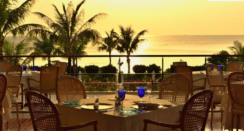 ザ・ブセナテラスのレストランからの風景