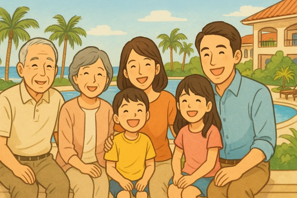 三世代家族ジャングリア沖縄旅行ザ・ブセナテラス安心快適満足