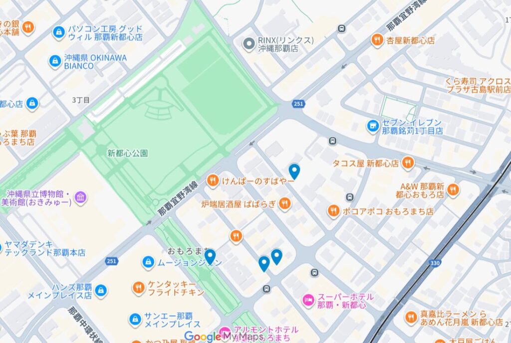 BEYOND沖縄・那覇店の近隣駐車場