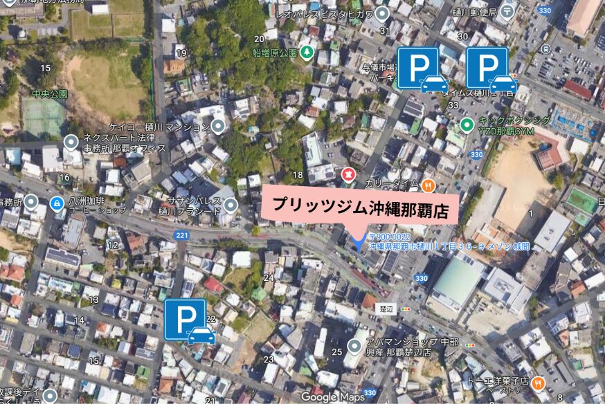 プリッツジム那覇店　周辺のコインパーキング