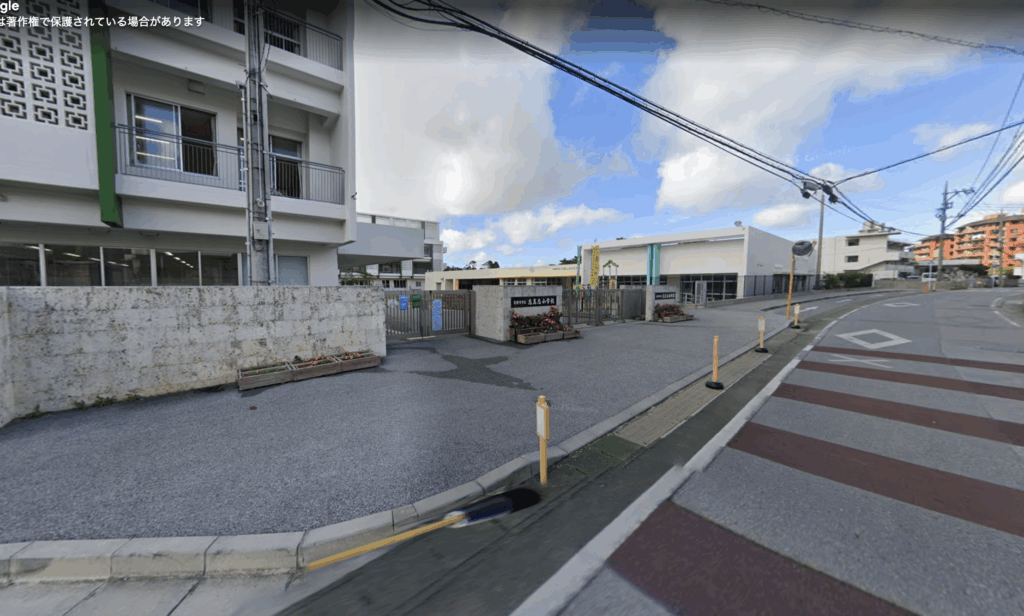 志真志小学校通学路