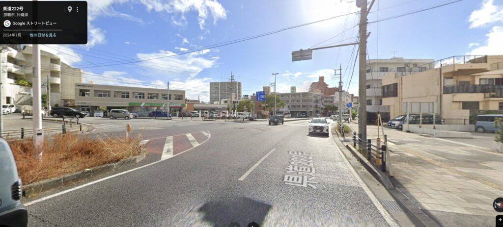 石田中学校周辺 222号沿い